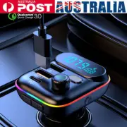 Bluetooth Radio Car Kit Wireless FM Transmitter Dual MP3 Player USB Charger