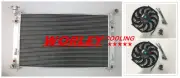 QLD-44mm Aluminum Radiator&FANS for Holden Commodore VT VX 3.8L V6 Petrol 97-02