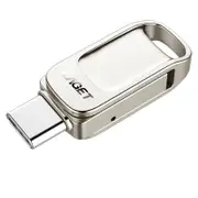 Portable USB 3.1 Type-C USB 3.0 OTG Pendrive Memory Storage Stick for Phone Tablet - silver 32GB