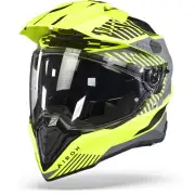 Commander Boost Yellow Matt Adventure Helmet
