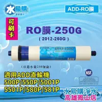 在飛比找Yahoo!奇摩拍賣優惠-【水易購鳳山店】ADD-250G RO膜 2012型 可代替