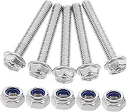 Zerodeko Hexagonal Screw Kit Stainless Steel Nuts Washer Assortment for DIY Projects