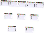 ROMISBABA 10pcs Portable Music Notation Whiteboard Erasable Music for Teaching Lightweight Plastic Chalkboard
