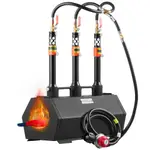 VEVOR Portable Propane Forge 3 Burner Farrier Forge 1427 Tool Knife Metal Forge