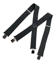 [Generic] Work Suspenders for Men,X Shape Utility Suspender - Elastic Straps with Strong Clips, Mens Suspenders Adjustable for Cycling