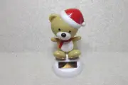 NEW SOLAR POWERED DANCING BOBBLE HEAD SUN CATCHER DANCING TEDDY BEAR w/ CAP