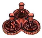 Spice holder dispenser Tagine Triple Spice organizer Salt&pepper condiment