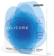 4/4 Size D'Addario Helicore Violin Strings - Plain Steel E with Sealed Pouch