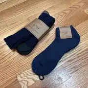 J. Crew Heavyweight Camp Socks + Athletic Short Crew Sock CoolMax -Made in Korea