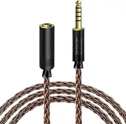 Geekria Apollo 6NOCC 4.4mm Balanced Cable Single Crystal Copper Upgrade Extension Cord, 4.4mm Male to Female Replacement Cord for HiFi Headset (4.9ft / 1.5m)