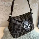 【珊珊二手精品】FENDI 芬迪 法棍包 老花BAGUETTE 手提單肩包 斜挎包 S39262 免運 實拍