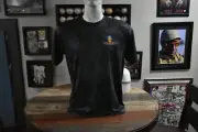 Howling Wolf Clothing Logo Howling Wolf Black Sport tec T-Shirt Sz-2XL