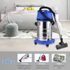 (British Standard)30L Wet & Dry Vacuum Cleaner 1600W 18Kpa Suction Power Push S