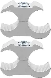 2pcs Aluminum Alloy Pipe Clamp for Wheelchair Accessories Universal Cane Holder Clamp Sturdy Walker Pipe Easy-to-use for Mobility Aid