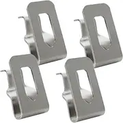 ARTIBETTER Stainless Steel Tool Belt Buckle Drill Holder for Tool Belt for Keys Metal Hooks
