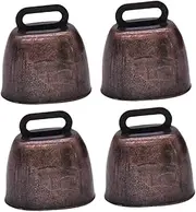 Parliky Cute Pet Accessory 4pcs Small Loud Shepherds Bell Anti-loss Feature for Outdoor Activities