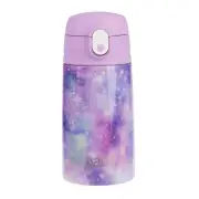 Oasis Kids Stainless Steel Double Wall Insulated Drink Bottle with Sipper (400ml) Galaxy