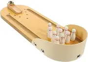 1 Set Mini Bowling Game Interactive Tabletop Bowling for Adults and Prevents Educational Fun Activity for Indoor Play with Family and Friends
