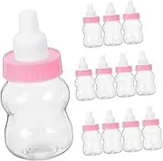 12pcs Baby Bottle Coin Bank Party Decorations Plastic Candy Containers for Baby Shower Favors and Birthday Treats