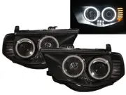 TRITON 2005-2014 2D/4D LED Halo Projector Headlight Black for Mitsubishi LHD (for: Mitsubishi)