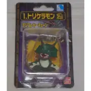 Digital Monster Triceramon Digicolle Keychain Digimon Figure