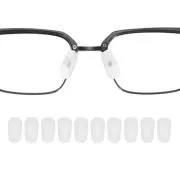 5 Pairs Eyeglass Nose Pads 3mm Slip-on Glass Nose Grip White