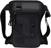 Leg Bag - Motorcycle Fanny Pack, Packling Fanny Pack | Waterproof Drop Leg Bag, Outdoor Travel Thigh Bag, Racing Thigh Herd, Sports Equipment For Send, Black, Consulte la descripción, See description