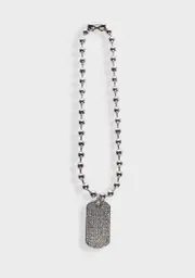 [Poster Grl] Billionaire Bling Dog Tag Necklace