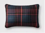 Linen Plaid Throw Pillow Reversible Red/Blue - Hearth & Hand Magnolia Checkered