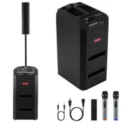 Portable Line Array Speaker Bluetooth PA Loudspeaker Sound System 8" Subwoofer