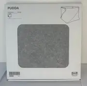 IKEA PUDDA Gray Storage Box Basket Felt Fabric 28x28x23 cm Fits Eket Storage
