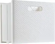 Pendaflex Mobile File Box with Handles, Easy Set Up, Collapse Down and Store Away, 13" W x 10" H x 6.5" D, Holds Letter Size Files, White (126119)