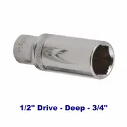 Kincrome K26196 - LOK-ON Deep Socket 3/4" 1/2" Drive