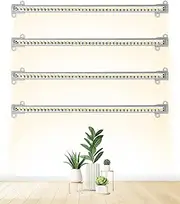 LED Plant Grow Light Strips, 4 Heads USB Plug Dimmable Timer Function LED Grow Light, Sun Light 4000K 168LEDs Full Spectrum Plant Grow Light for Indoor Home Succulent (sunlight)