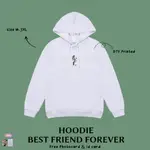 連帽衫 BEST FRIEND FOREVER 免費照片卡身份證包裝帶盒尺寸 M-XXL