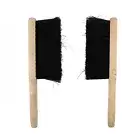 Fireplace Fire-28cm Wooden Handle Shape Brush Head Hearth Fireside Brush 2pcs