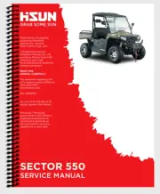 Hisun HS Sector Vector 500 550 UTV Printed Service Manual NOT FOR HOME DEPOT