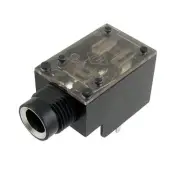 1Pcs PCB Panel Mount 4 Pin 6.35mm Stereo Jack Socket Connector for Headphone