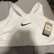 Nike Women's Plus Size Solid Medium Support Bra DN4221 Size 2X White NWT