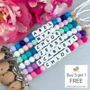 Personalised Dummy Clip - Soother Holder - Dummie Chain - Binky Band - Clipper