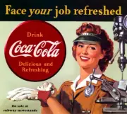 Coca Cola, Pepsi, Sprite Vintage Photos & Ads Free Rigid Top Loader 1068