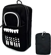 Golf Ball Bag - Golf Tee Organizer Bag with Clip, Some Balls, Accessory Holder for Men and Women Valuable Organizer Club, White, 説明を参照してください, See Description
