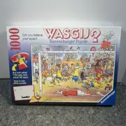 Ravensburger Wasgij 1000 Piece Jigsaw Puzzle #15181 Soccer Madness Futbol Sports