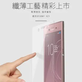 SONY XZ1透明9H玻璃鋼化膜手機保護貼(3入 XZ1保護貼 XZ1鋼化膜)