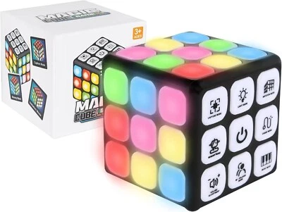 Flashing Puzzle Cube, Electronic Handheld Cool Toy, Interesting Brain and Memory