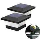 Solar LED Post Cap Lamp Waterproof Outdoor Deck Patio Garden Light Fence Decor