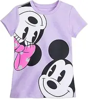 [Disney] Mickey and Minnie Faces T-Shirt for Girls