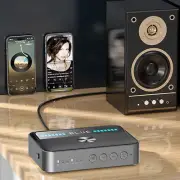 Bluetooth NFC Transmitter Receiver w/microphone For TV Home Stereo Audio Adapter