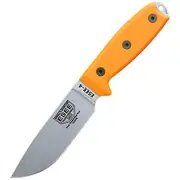 ESEE-4 Fixed Blade Knife, S35V Steel, Ambidextrous Sheath, Made in USA (Orange)