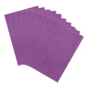 10 Sheets Glitter Foam Sheets Craft Adhesive Sheets EVA Foam Sheets Purple
